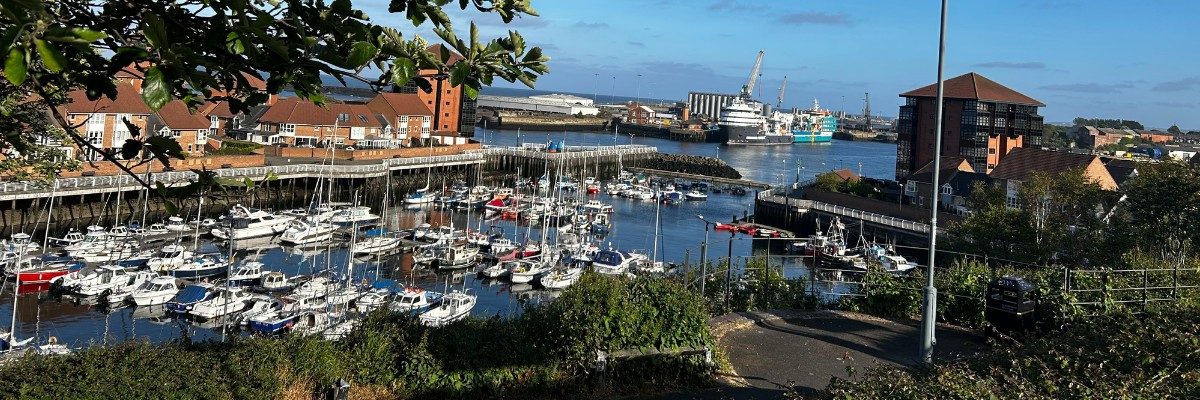 Roker Marina with boats