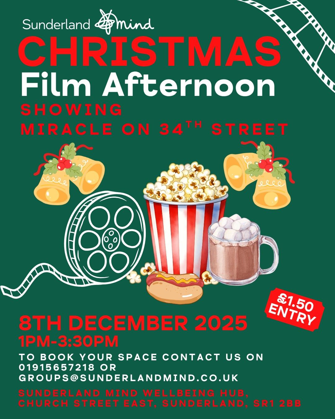 Poster for Christmas Film Afternoon.