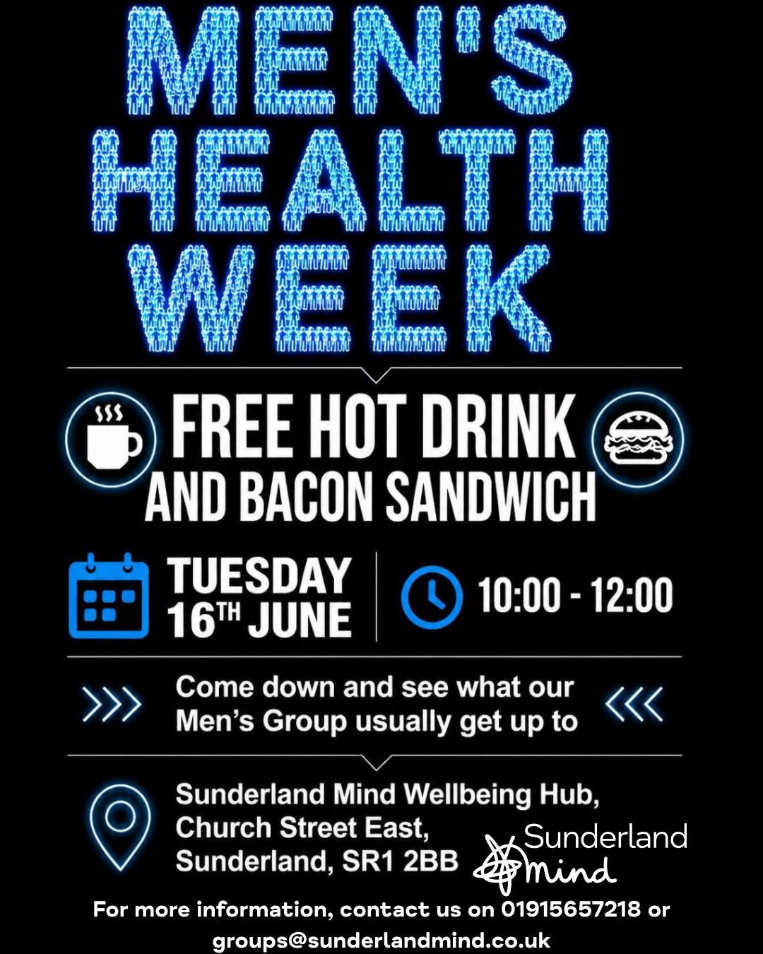 Men's Health Week Poster Sunderland Mind